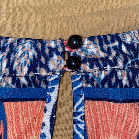 Bebe Tropical Tribal Print Romper - Picture 3 of 6